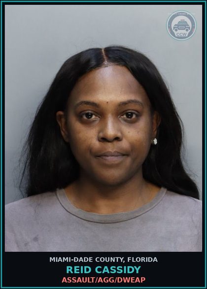 CCW arrest card for REID CASSIDY in Miami-Dade County: ASSAULT/AGG/DWEAP