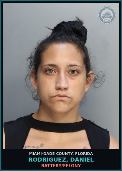 CCW arrest card for RODRIGUEZ, DANIEL in Miami-Dade County: BATTERY/FELONY