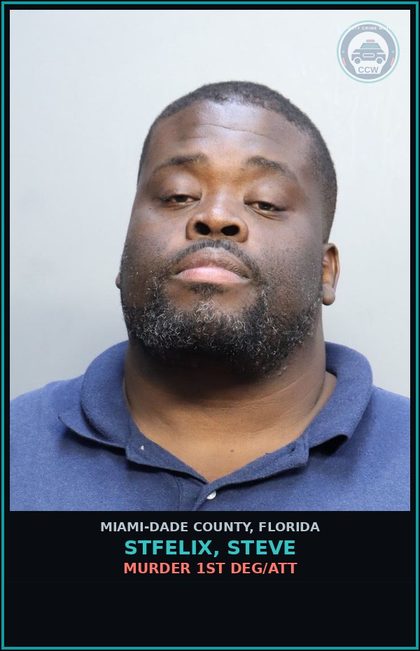 CCW arrest card for STFELIX, STEVE in Miami-Dade County: MURDER 1ST DEG/ATT