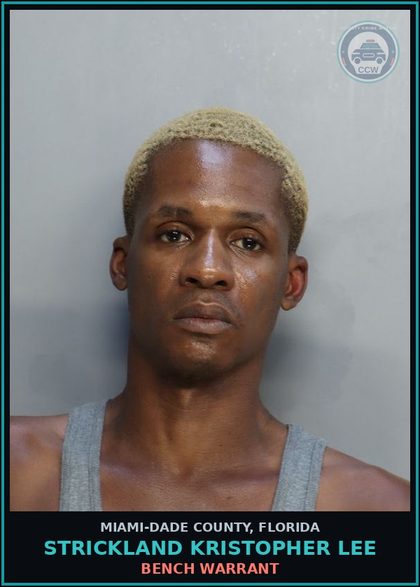 CCW arrest card for STRICKLAND KRISTOPHER  LEE in Miami-Dade County: BENCH WARRANT