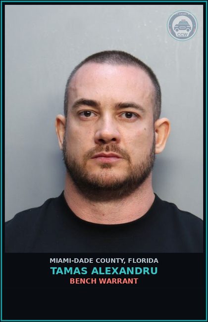 CCW arrest card for TAMAS ALEXANDRU in Miami-Dade County: BENCH WARRANT