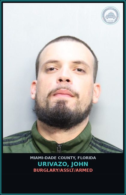 CCW arrest card for URIVAZO, JOHN in Miami-Dade County: FALSE IMPR/D WEAPON