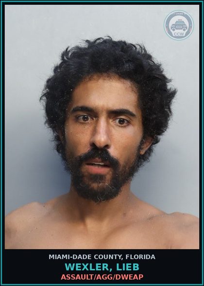 CCW arrest card for WEXLER, LIEB in Miami-Dade County: ASSAULT/AGG/DWEAP