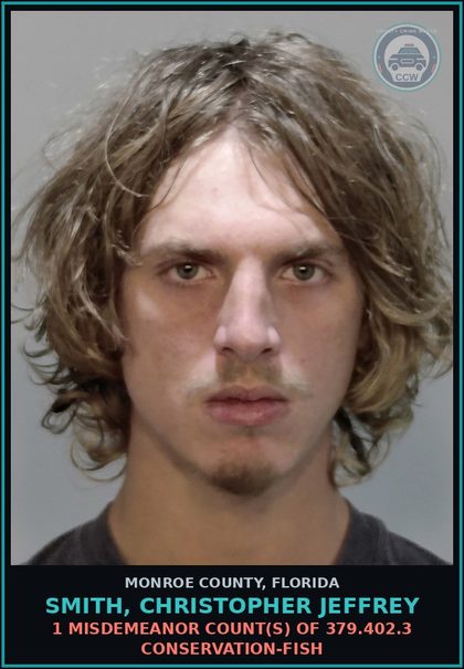 CCW arrest card for SMITH, CHRISTOPHER JEFFREY in Monroe County: 1 Unknown Count(s) of 903.0471 CONDIT RELEASE VIOLATION