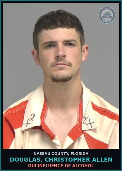 CCW arrest card for DOUGLAS, CHRISTOPHER ALLEN in Nassau County: DUI INFLUENCE OF ALCOHOL