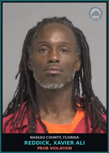 CCW arrest card for REDDICK, XAVIER ALI in Nassau County: PROB VIOLATION