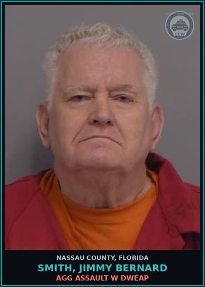 CCW arrest card for SMITH, JIMMY BERNARD in Nassau County: AGG ASSAULT W DWEAP