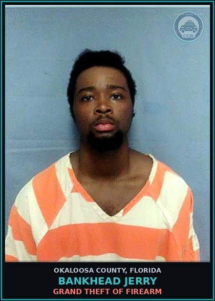 CCW arrest card for Bankhead Jerry in Okaloosa County: Occupied Structure Unarmed