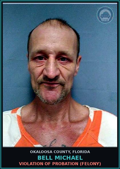 CCW arrest card for Bell Michael in Okaloosa County: Obtain Property Communication 300 Dols Or More