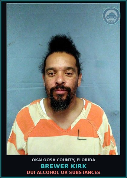 CCW arrest card for Brewer Kirk in Okaloosa County: DUI Alcohol Or Drugs