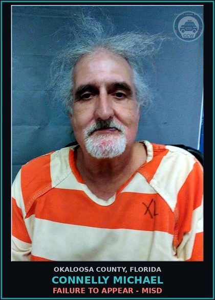 CCW arrest card for Connelly Michael in Okaloosa County: FAILURE TO APPEAR - MISD