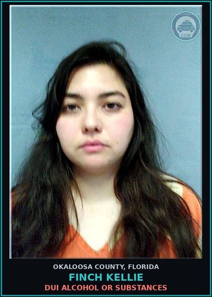 CCW arrest card for Finch Kellie in Okaloosa County: Refuse to Submit to BAL test