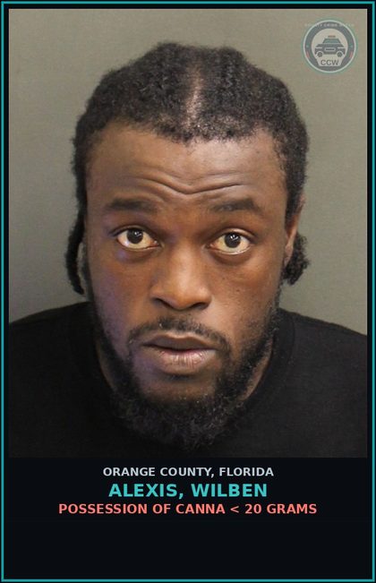 CCW arrest card for ALEXIS, WILBEN in Orange County: LITTERING PROHIBITED