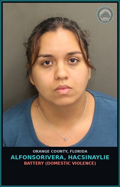 CCW arrest card for ALFONSORIVERA, HACSINAYLIE in Orange County: BATTERY (DOMESTIC VIOLENCE)
