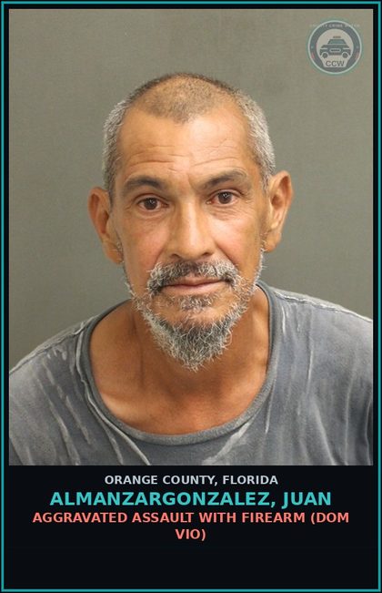 CCW arrest card for ALMANZARGONZALEZ, JUAN in Orange County: ALCOHOLIC BEVERAGES, OPEN CONTAINERS