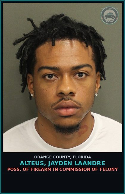 CCW arrest card for ALTEUS, JAYDEN LAANDRE in Orange County: POSS 3,4-METHYLEN.-METHAMP. (MDMA/ECSTASY)
