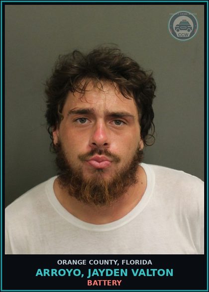 CCW arrest card for ARROYO, JAYDEN VALTON in Orange County: CAMPING PROHIBITED; EXCEPTIONS