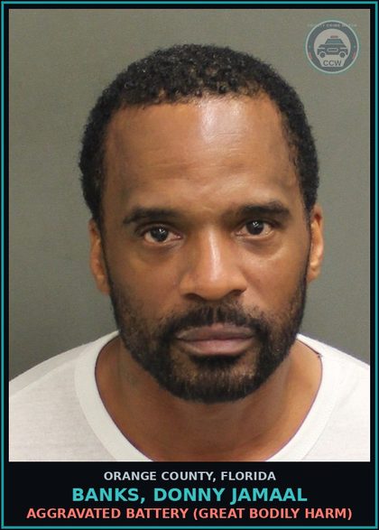 CCW arrest card for BANKS, DONNY JAMAAL in Orange County: ALCOHOLIC BEVERAGES, OPEN CONTAINERS