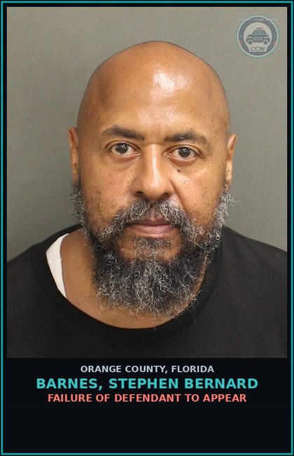CCW arrest card for BARNES, STEPHEN BERNARD in Orange County: FAILURE OF DEFENDANT TO APPEAR