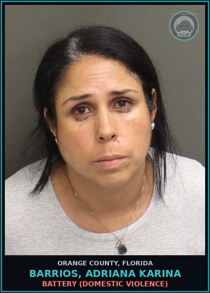 CCW arrest card for BARRIOS, ADRIANA KARINA in Orange County: BATTERY (DOMESTIC VIOLENCE)