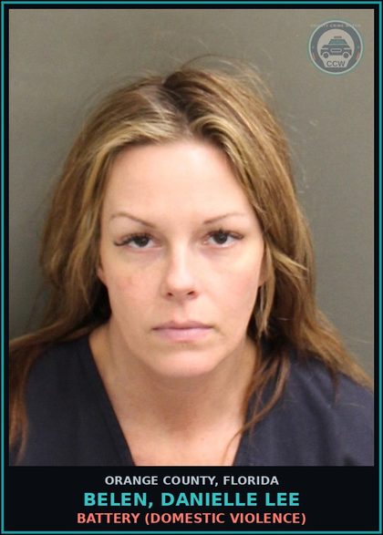 CCW arrest card for BELEN, DANIELLE LEE in Orange County: BATTERY (DOMESTIC VIOLENCE)