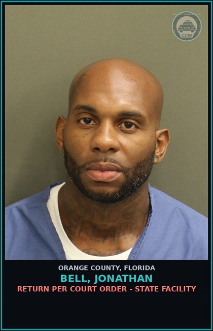 CCW arrest card for BELL, JONATHAN in Orange County: RETURN PER COURT ORDER - STATE FACILITY
