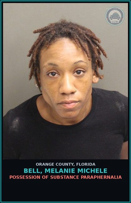 CCW arrest card for BELL, MELANIE MICHELE in Orange County: POSSESSION OF DRUG PARAPHERNALIA