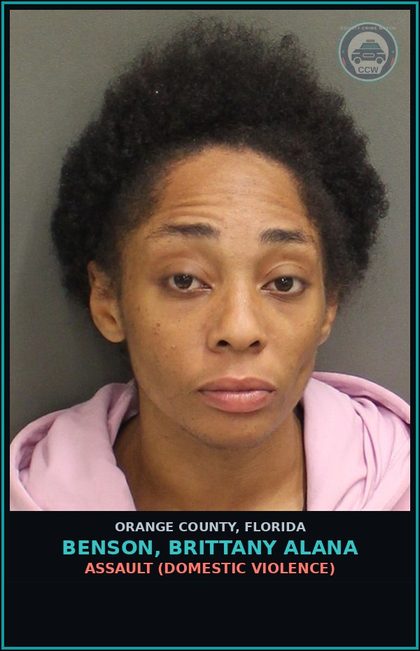 CCW arrest card for BENSON, BRITTANY ALANA in Orange County: ASSAULT (DOMESTIC VIOLENCE)