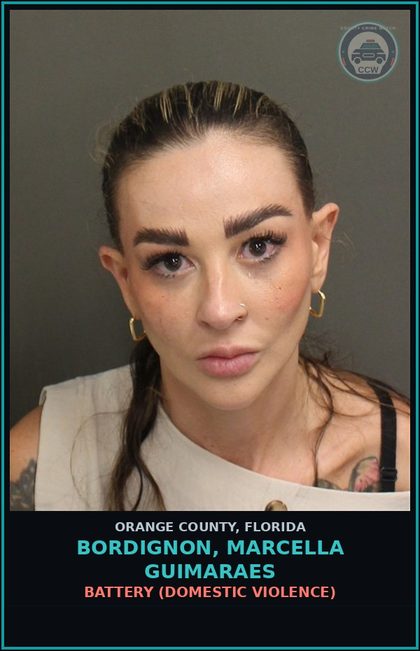 CCW arrest card for BORDIGNON, MARCELLA GUIMARAES in Orange County: POSSESSION OF COCAINE
