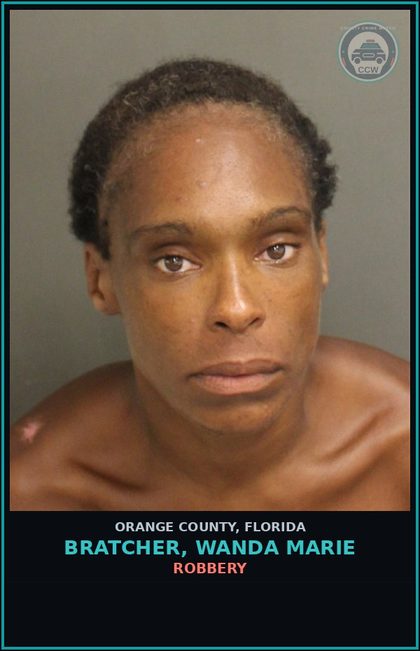 CCW arrest card for BRATCHER, WANDA MARIE in Orange County: POSSESSION OF DRUG PARAPHERNALIA