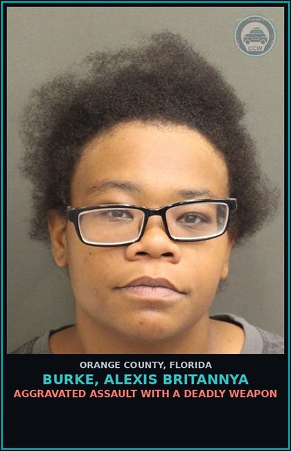 CCW arrest card for BURKE, ALEXIS BRITANNYA in Orange County: chld ABUSE