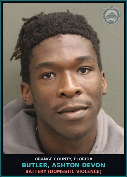 CCW arrest card for BUTLER, ASHTON DEVON in Orange County: BATTERY (DOMESTIC VIOLENCE)