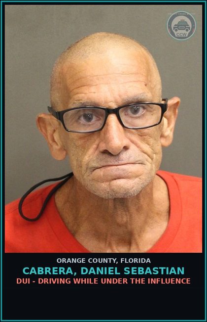 CCW arrest card for CABRERA, DANIEL SEBASTIAN in Orange County: CRIMINAL MISCHIEF (>=$1000)
