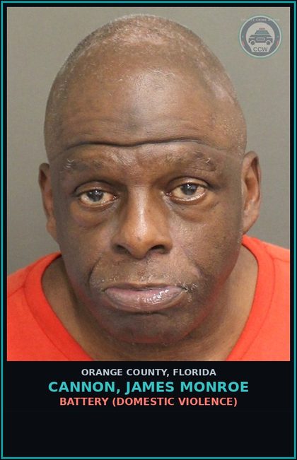 CCW arrest card for CANNON, JAMES MONROE in Orange County: FLEEING/ATT. TO ELUDE POLICE OFFICER >7/04