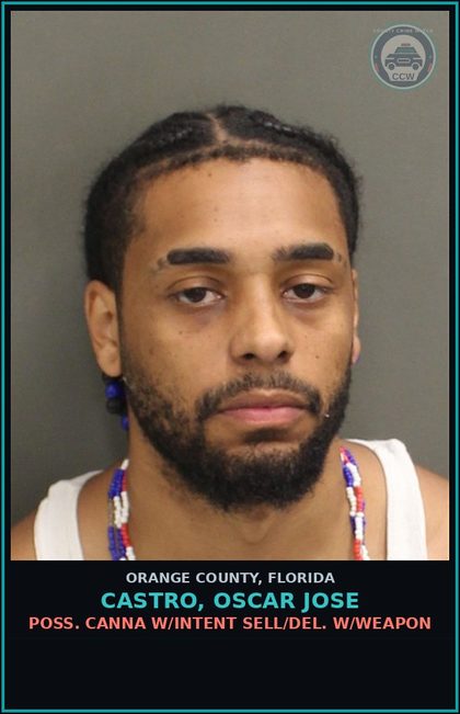 CCW arrest card for CASTRO, OSCAR JOSE in Orange County: VIOLATION OF PROBATION
