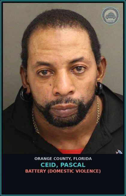 CCW arrest card for CEID, PASCAL in Orange County: BATTERY (DOMESTIC VIOLENCE)