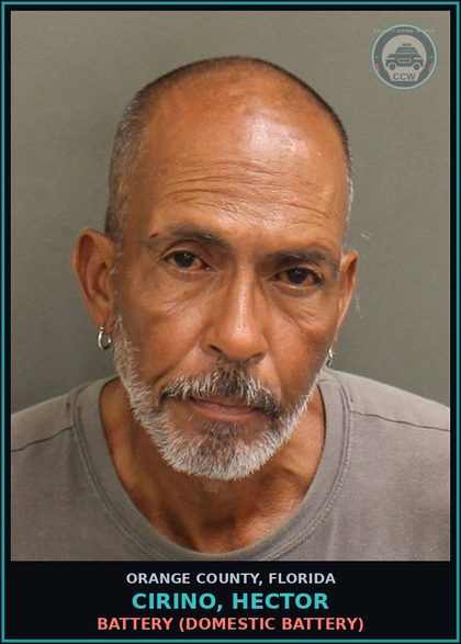 CCW arrest card for CIRINO, HECTOR in Orange County: BATTERY (DOMESTIC BATTERY)