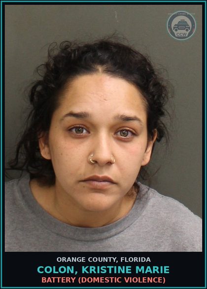 CCW arrest card for COLON, KRISTINE MARIE in Orange County: VIOLATION OF PROBATION