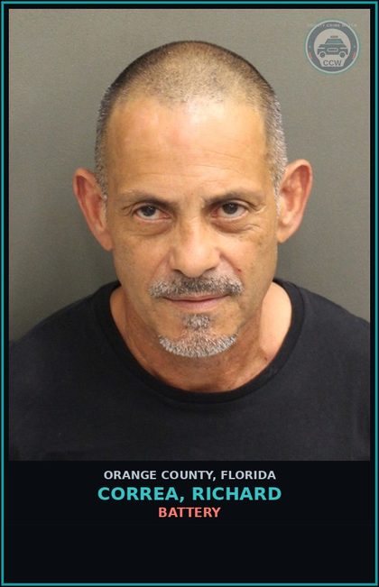 CCW arrest card for CORREA, RICHARD in Orange County: CRIMINAL MISCHIEF (>=$1000)