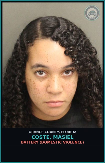 CCW arrest card for COSTE, MASIEL in Orange County: BATTERY (DOMESTIC VIOLENCE)