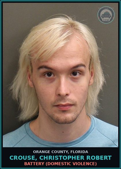 CCW arrest card for CROUSE, CHRISTOPHER ROBERT in Orange County: BATTERY (DOMESTIC VIOLENCE)
