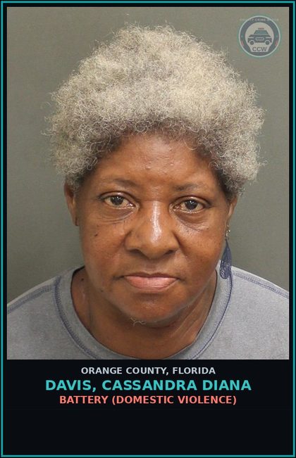 CCW arrest card for DAVIS, CASSANDRA DIANA in Orange County: BATTERY (DOMESTIC VIOLENCE)