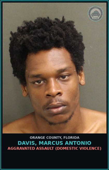 CCW arrest card for DAVIS, MARCUS ANTONIO in Orange County: BATTERY ON LAW ENFORCEMENT OFFICER