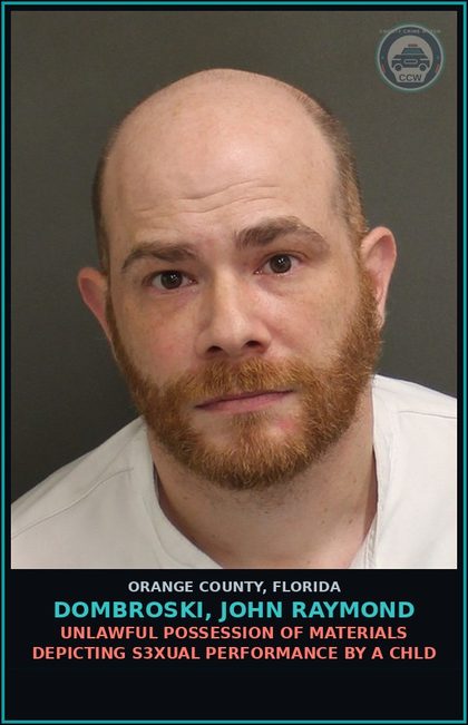 CCW arrest card for DOMBROSKI, JOHN RAYMOND in Orange County: UNLAWFUL USE OF A TWO-WAY COMMUN. DEVICE