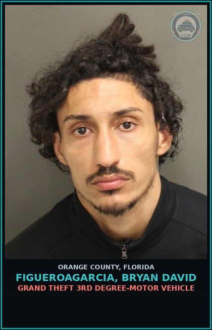 CCW arrest card for FIGUEROAGARCIA, BRYAN DAVID in Orange County: PETIT THEFT 2 OR MORE PRIOR CONV