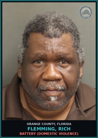 CCW arrest card for FLEMMING, RICH in Orange County: BATTERY (DOMESTIC VIOLENCE)