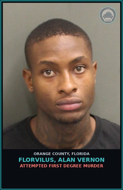 CCW arrest card for FLORVILUS, ALAN VERNON in Orange County: ATTEMPTED FIRST DEGREE MURDER