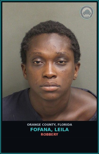 CCW arrest card for FOFANA, LEILA in Orange County: BATTERY