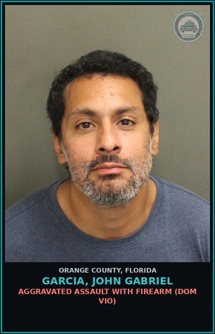 CCW arrest card for GARCIA, JOHN GABRIEL in Orange County: BATTERY-BATTERY BY STRANGULATION