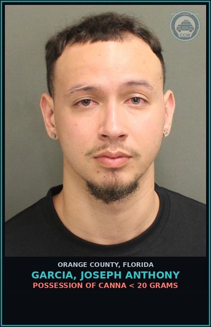 CCW arrest card for GARCIA, JOSEPH ANTHONY in Orange County: TAMPERING WITH OR FABRICATING PHYSICAL EVIDENCE